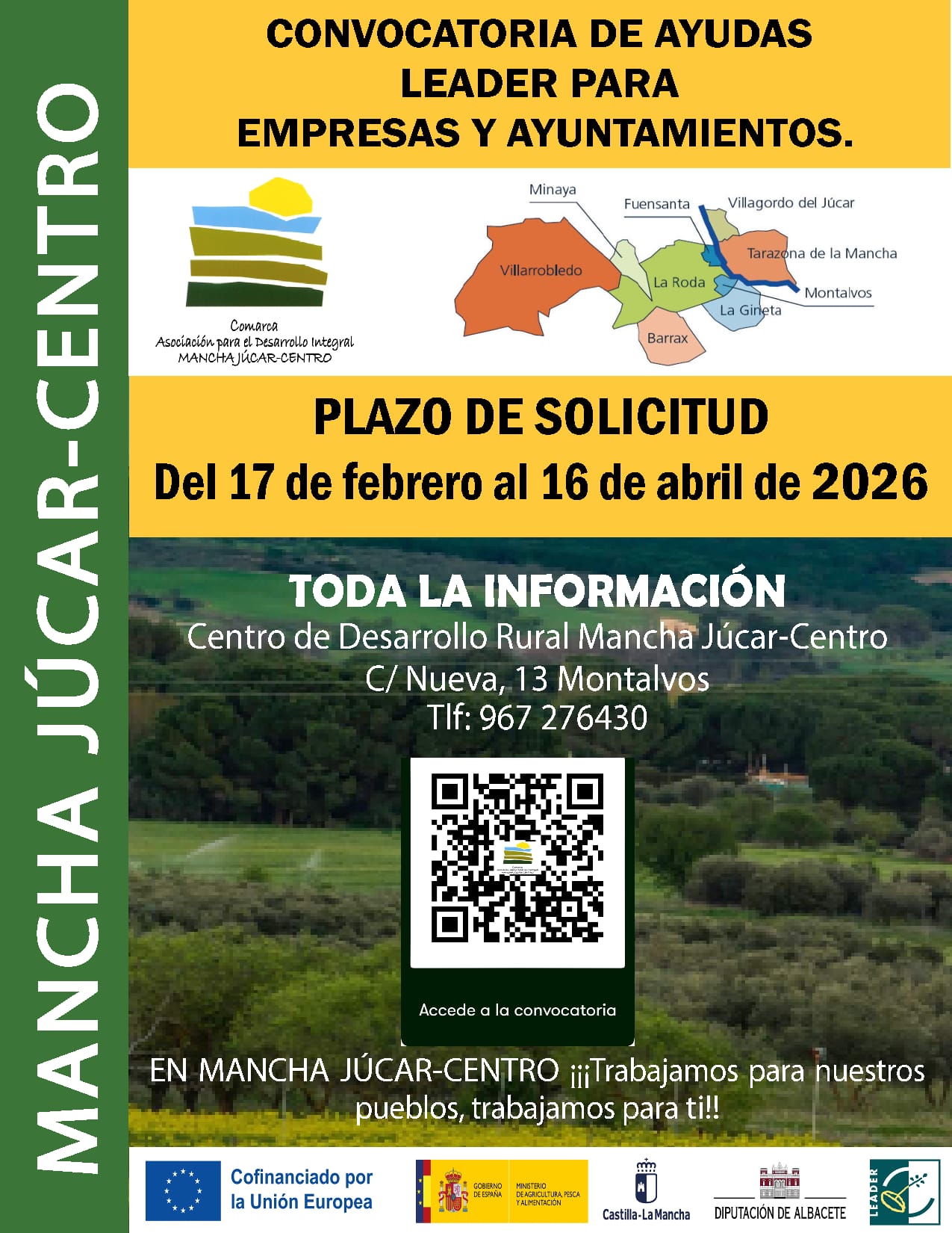 Nuevas convocatorias de ayudas Mancha Júcar-Centro